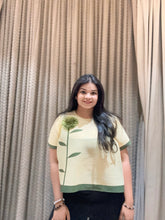 Lea Pleated Top ( Yellow Tone )