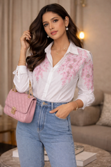 Rose Embellish Shirt