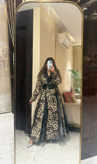 Wild Luxe Belted Maxi Coat Dress