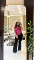 Pink Orchid Crochet Tunic