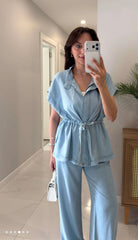 Skyline Ease Denim Lounge Set