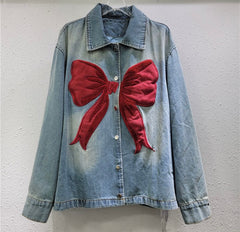 Scarlet Bow Denim Jacket