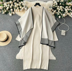 Larisha Warm Dress With Shawl