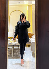Thea Long Top (Black )