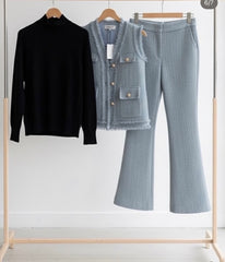 Paisley Tweed Three-Piece Luxury Co-Ord Set