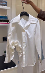 Rosette Applique Shirt