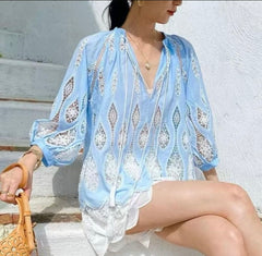 Jinia Cutwork Top