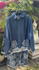 Evaarah Denim Coord Set