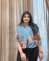 Elize Shirt ( Blue Tone )