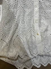 Shia Cutwork Top ( White)