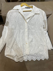Shia Cutwork Top ( White)