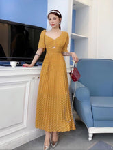 Elena polka dot maxi dress