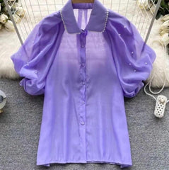 Lily organza top
