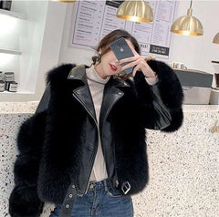 Leather Fur Jacket