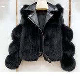 Leather Fur Jacket