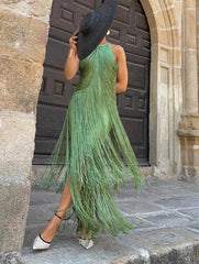 Roman Fringes Dress