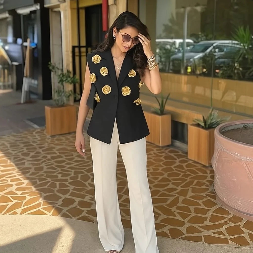 Floral Embellish Blazer