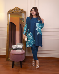 Teal Rosara Coord Set