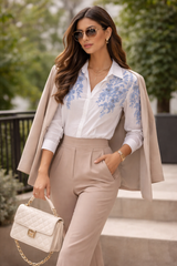 Rose Embellish Shirt