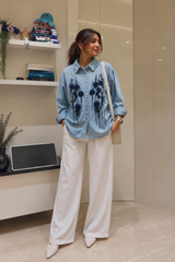 Chela Denim Embellish Shirt