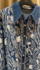 Natara Embellish Denim Shirt