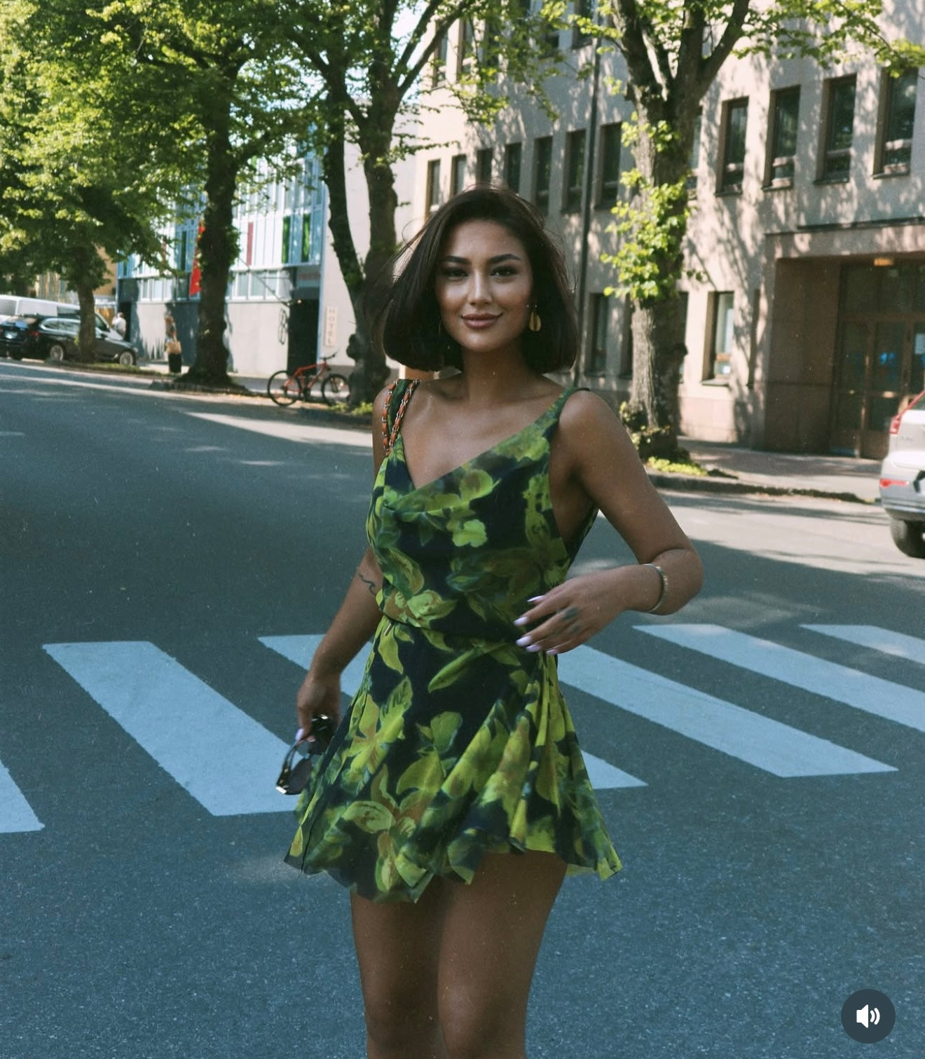 Floral Mini Tulle Dress