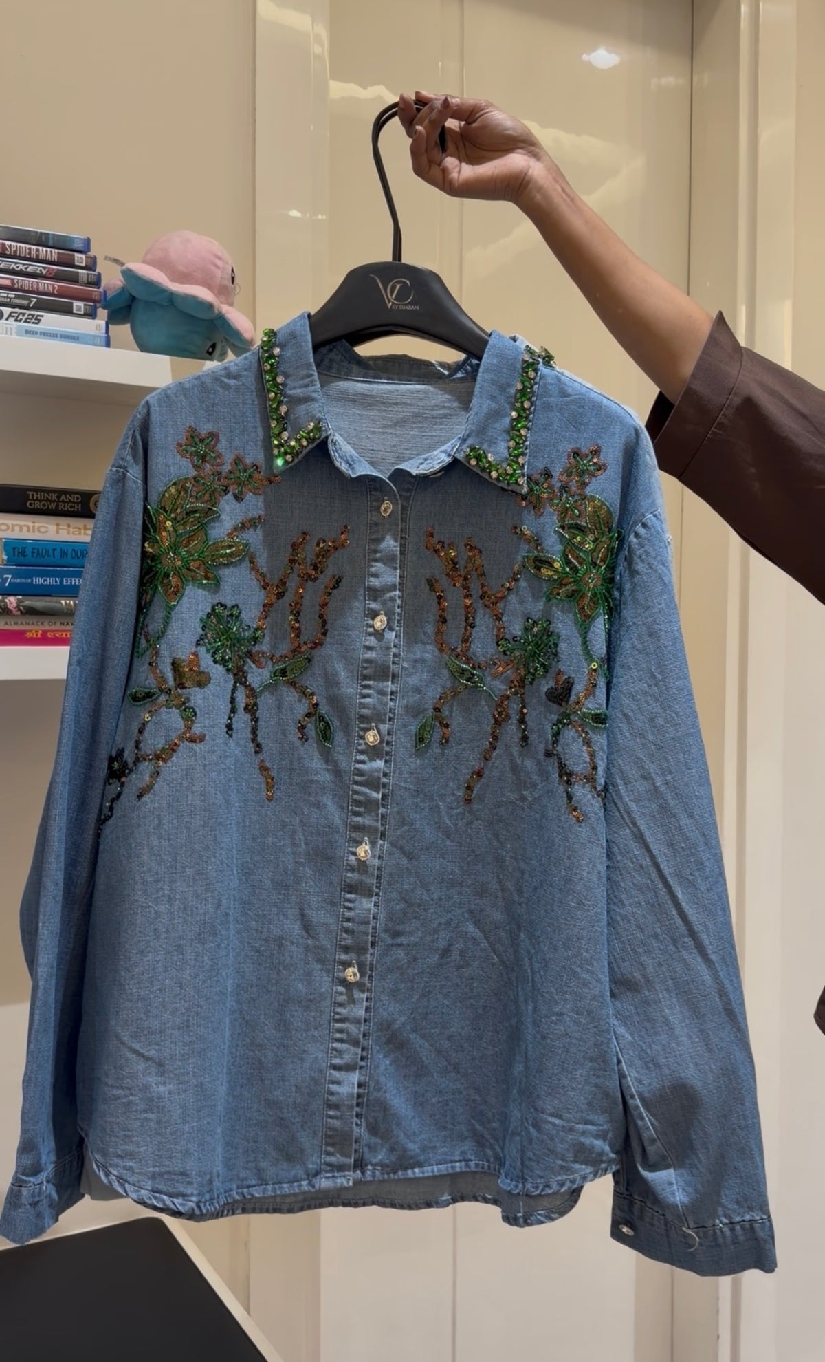 Ginny Denim Embellish Shirt