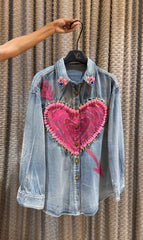 Zame Denim Embellish Shirt