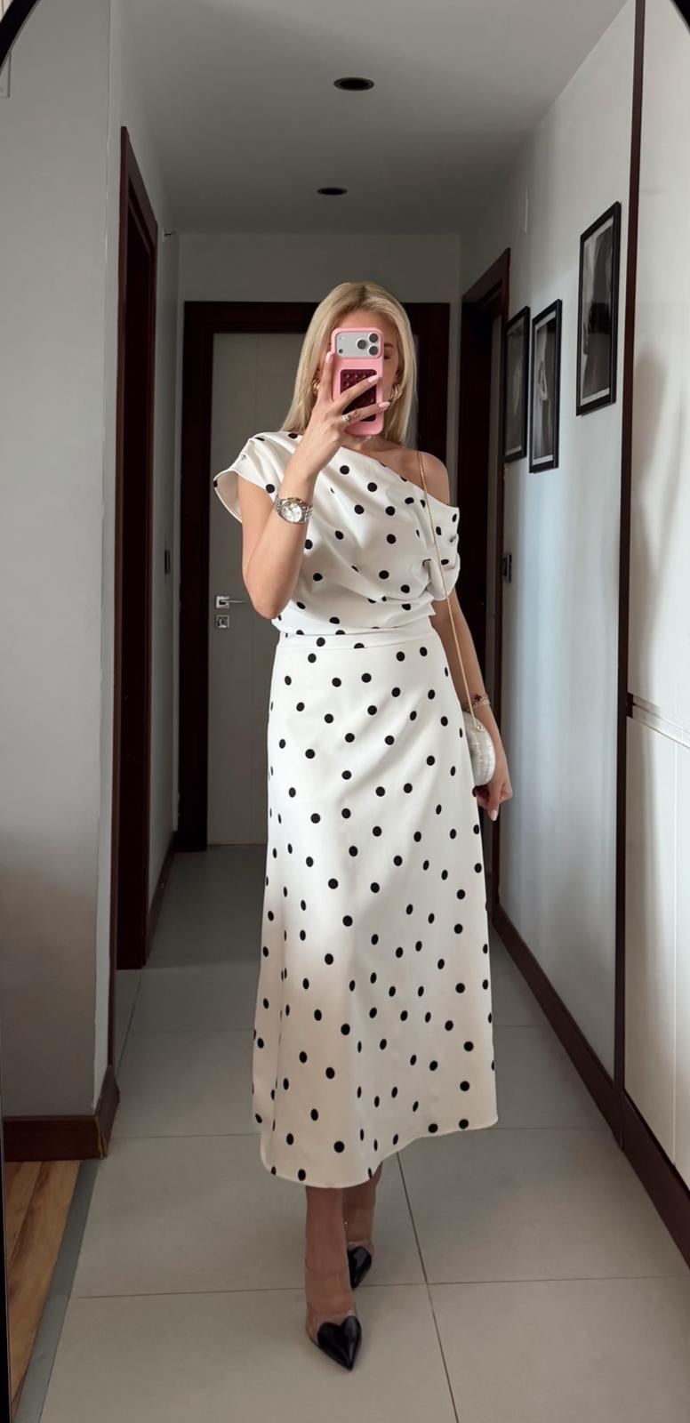 Riveria Polka Dress