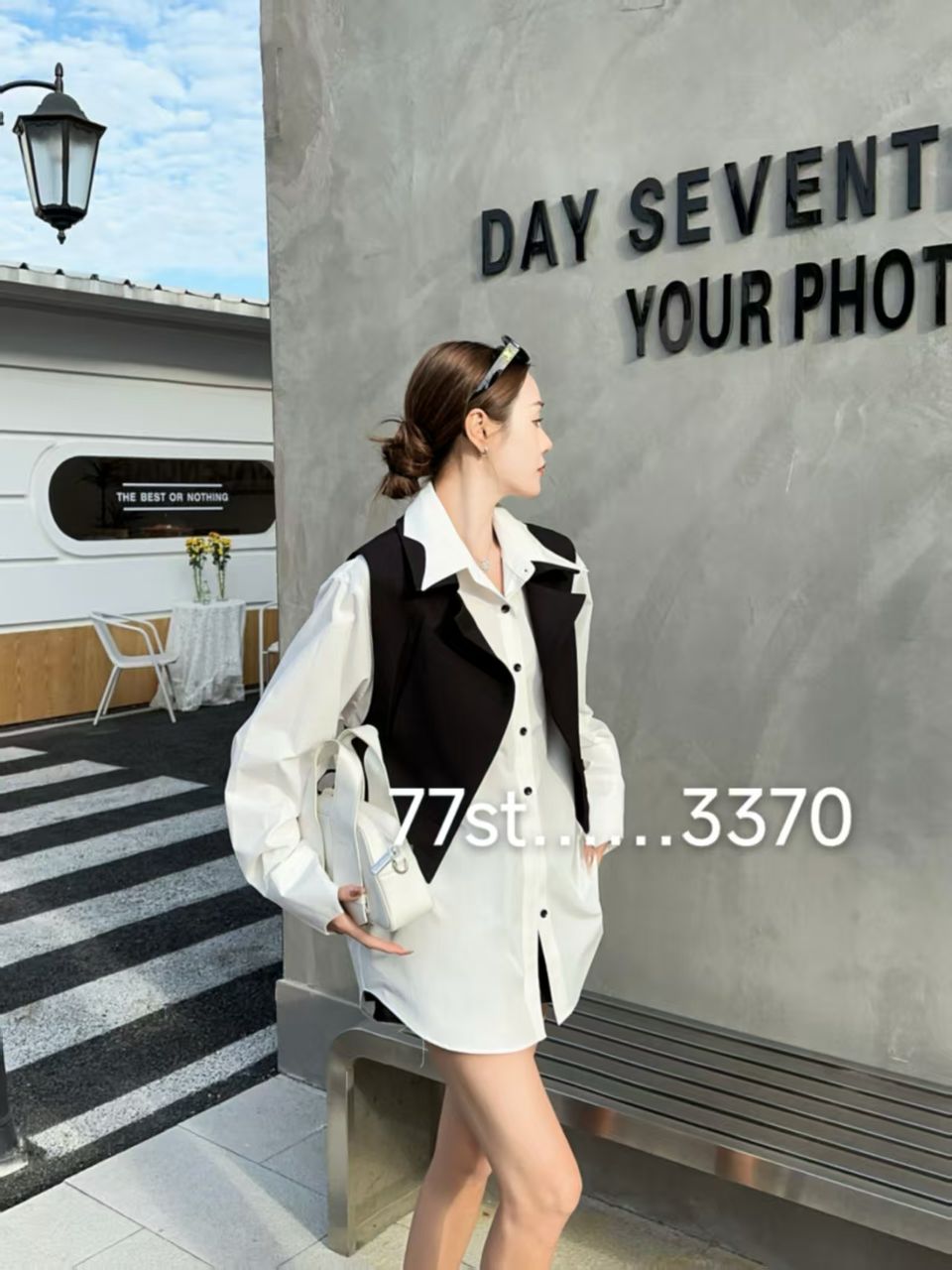 Monochrome Layered Chic Shirt