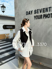 Monochrome Layered Chic Shirt