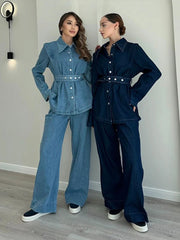 Roza Denim Coord Set