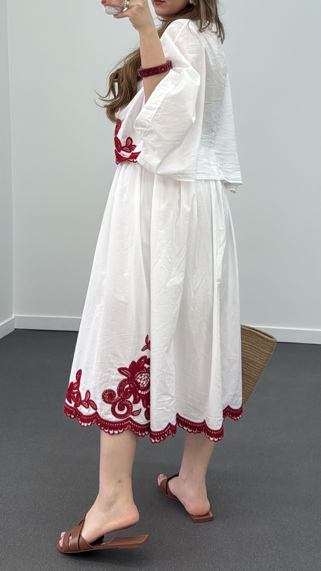 Zobra Embriodered Skirt Set