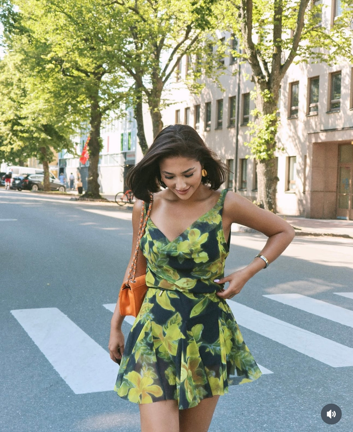 Floral Mini Tulle Dress