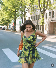 Floral Mini Tulle Dress