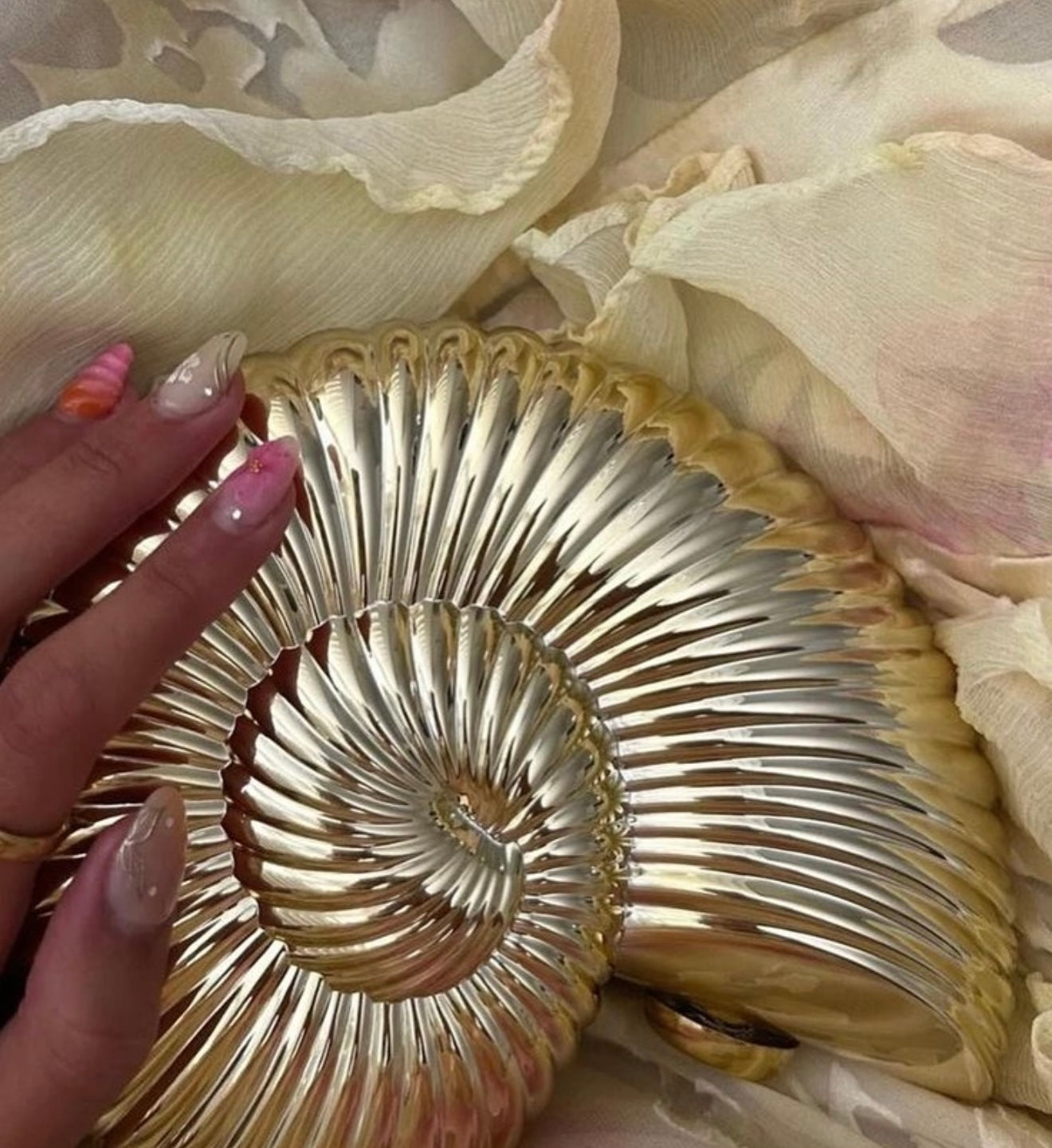 Aurora Shell Clutch