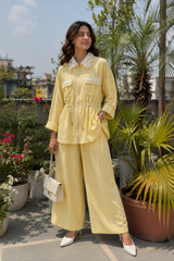 Chia Linen Lace Coord Set