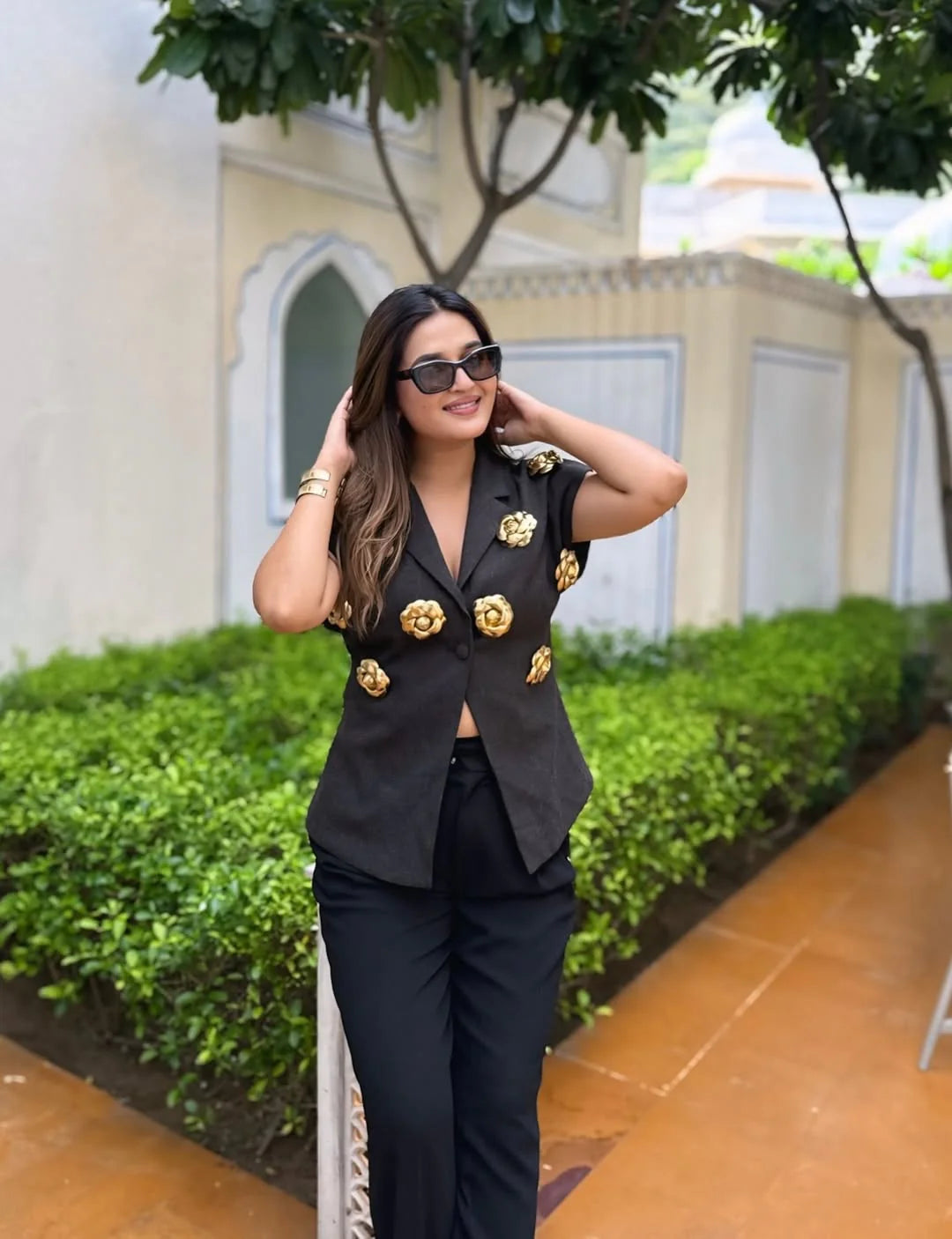 Floral Embellish Blazer