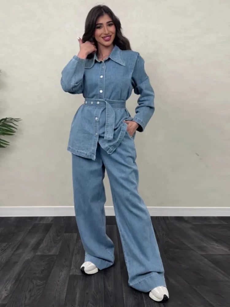 Roza Denim Coord Set