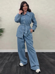 Roza Denim Coord Set