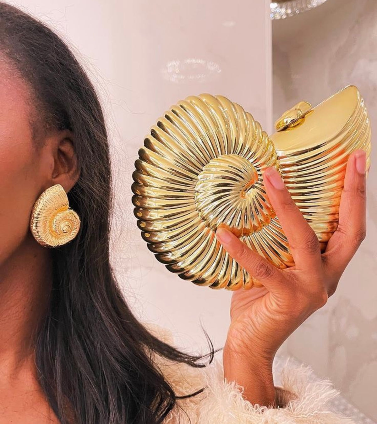 Aurora Shell Clutch