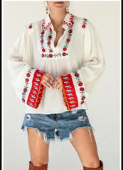 Embridoery Top