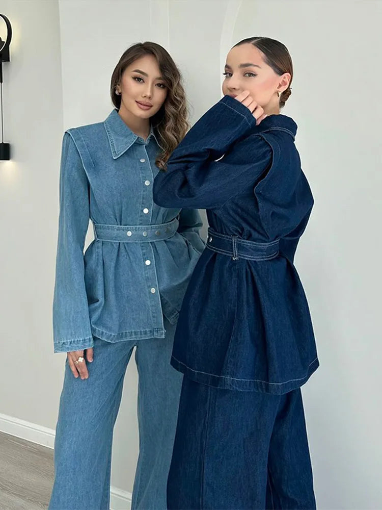 Roza Denim Coord Set