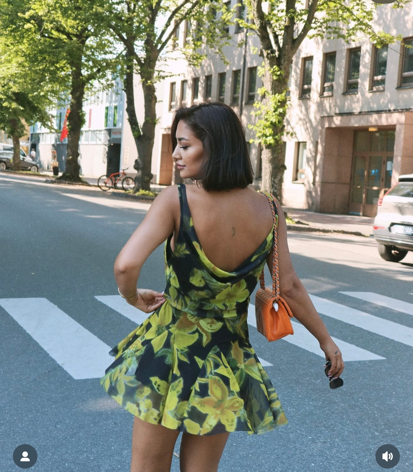 Floral Mini Tulle Dress