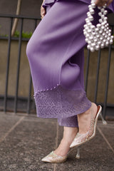 Lavender Veloure Coord Set