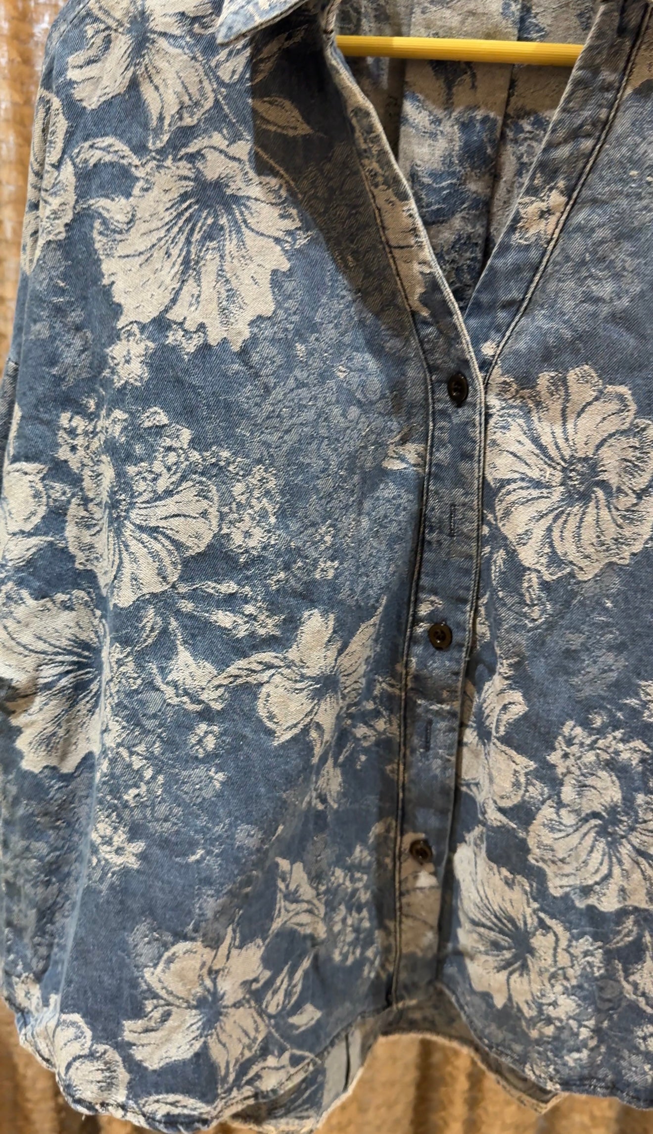 Floral Denim Shirt