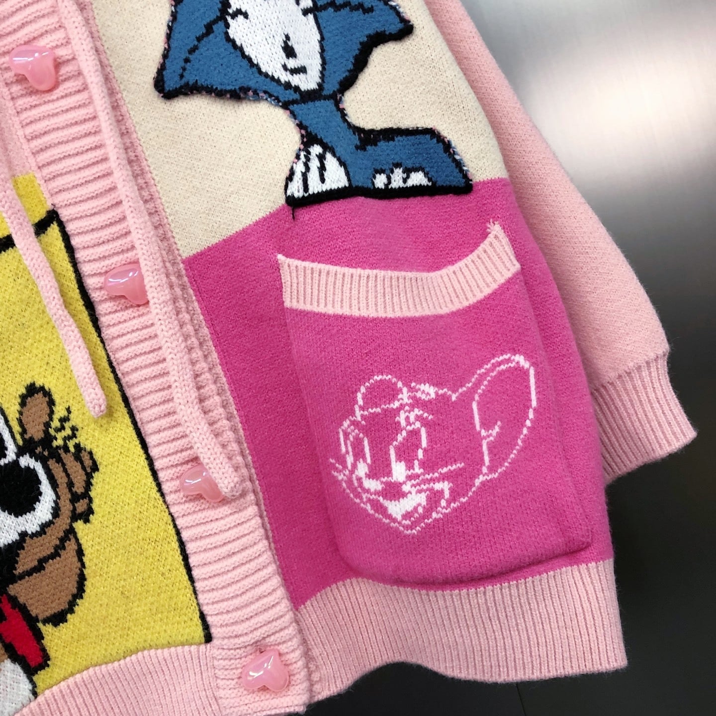 Tom & Jerry  Knitted Hoodie Cardigan