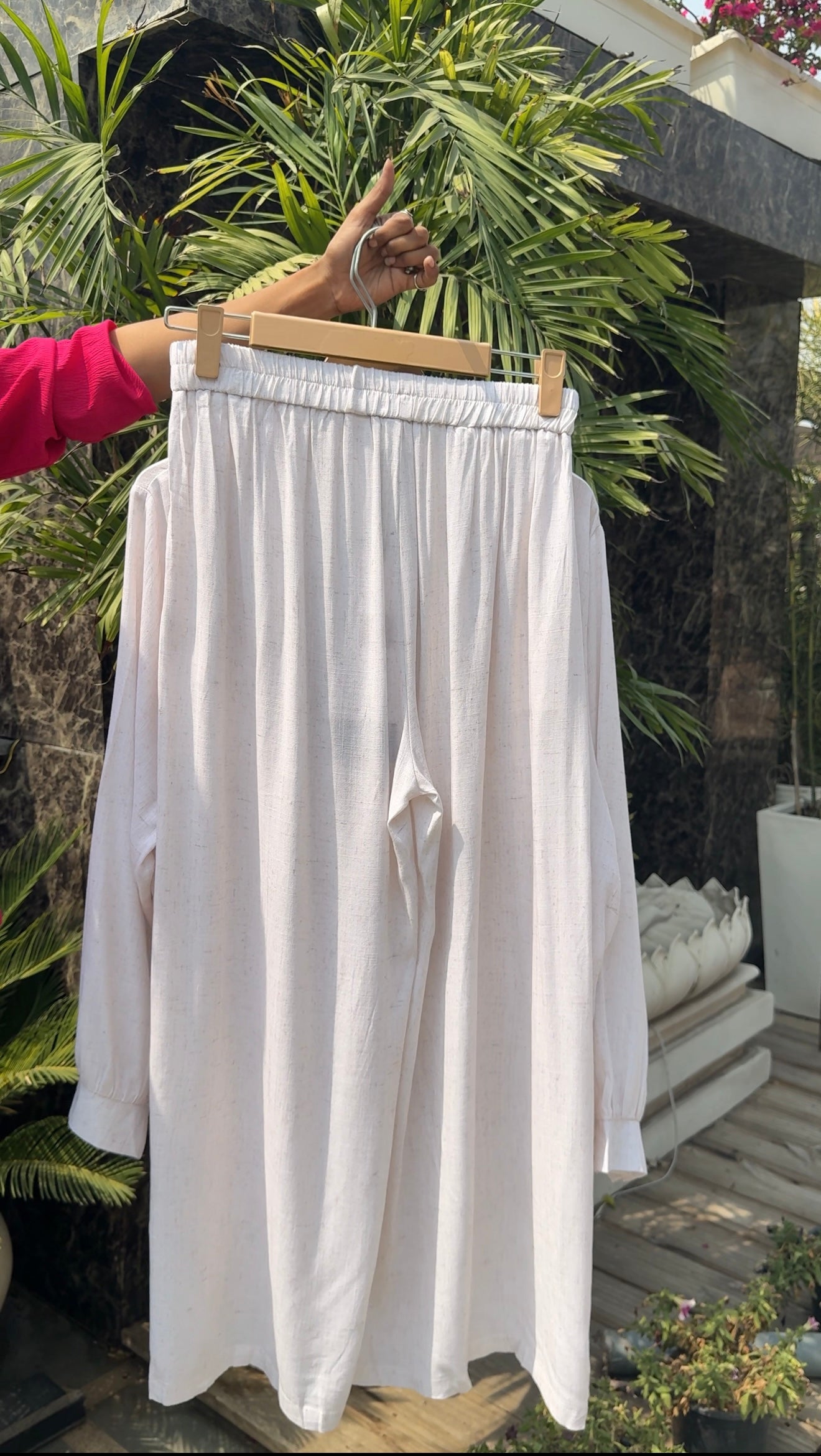Klio Linen Embriodered CoordSet