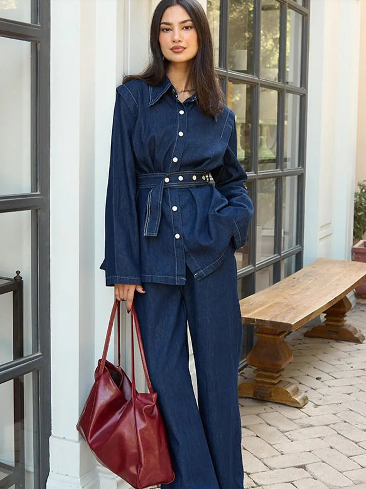 Roza Denim Coord Set