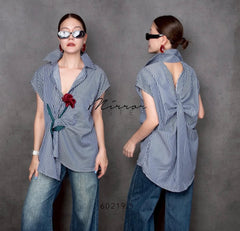 Zohan Stripe Rose Shirt